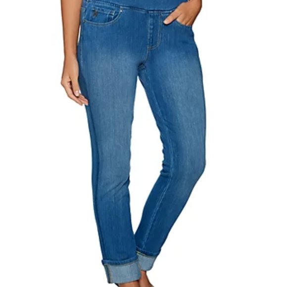 Belle by Kim Gravel Denim - NWOT Women's Flexibelle Petite Ankle Cuffed Jeans
